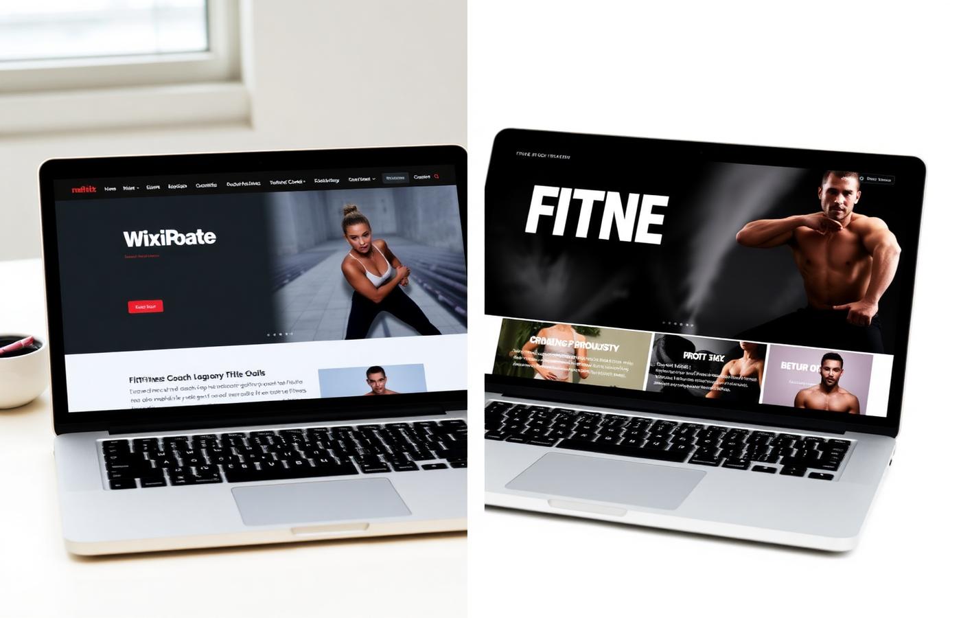 Before and after: fitness coach website redesign